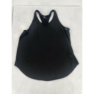Danskin Now Womens Racerback Tank Top Semi Fitted Black Size XL